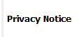 Privacy Notice